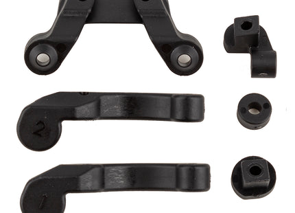 Team Associated RC10B6.4 Front Wing Mount, Fan Mounts &amp; Battery Brace Shim Set – Part #91978