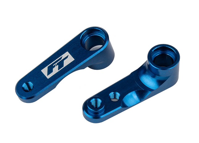 Team Associated RC10B6.4 Factory Team Steering Bell Cranks (Blue)