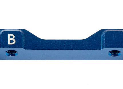 Team Associated RC10B74 Aluminum "B" Arm Mount (Blue)