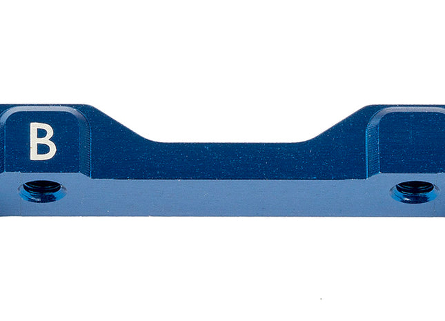 Team Associated RC10B74 Aluminum "B" Arm Mount (Blue)