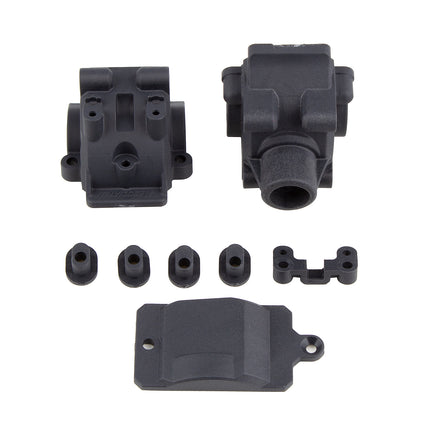 Team Associated RC10B74.1 Factory Team Front/Rear Gearbox (Carbon)