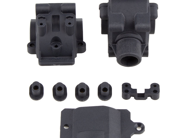 Team Associated RC10B74.1 Factory Team Front/Rear Gearbox (Carbon)
