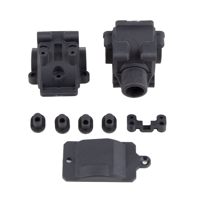 Team Associated RC10B74.1 Factory Team Front/Rear Gearbox (Carbon)