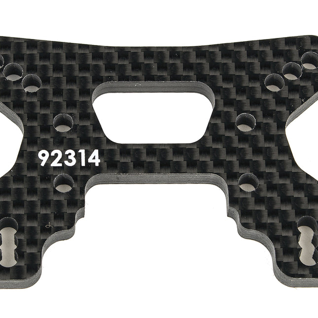 Team Associated RC10B74.2 Carbon Front Shock Tower (Gullwing Arm) Part #: 92314