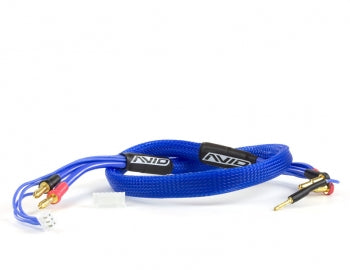 AVID RC 2S Charge Lead Cable w/4mm & 5mm Bullet Connector (2')