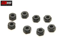 PN Racing Mini-Z 2 mm Nylon Wheel Nuts (8 pcs)  SKU: 200407