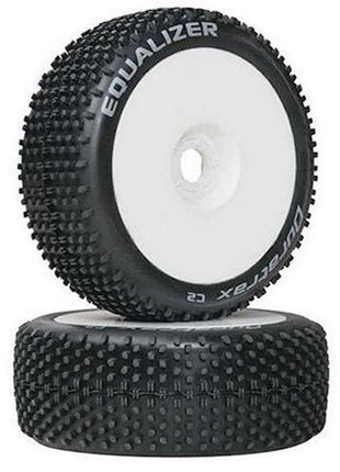 DuraTrax Pre-Mounted Equalizer 1/8 Buggy Tire (2) (Soft- C2) (C2 - Soft)