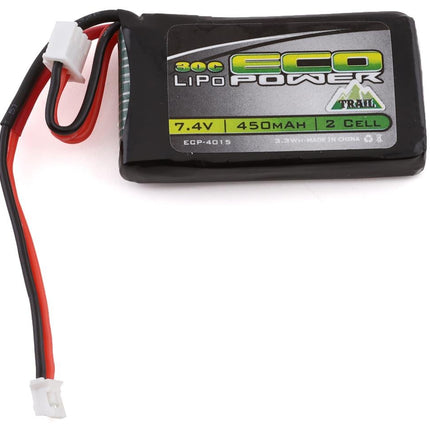 EcoPower "Trail" SCX24 2S 30C LiPo Battery w/PH2.0 Connector (7.4V/450mAh) – ECP-4015