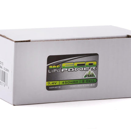 EcoPower "Trail" SCX24 2S 30C LiPo Battery w/PH2.0 Connector (7.4V/450mAh) – ECP-4015