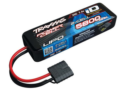 Traxxas 2S 5800mAh 25C LiPo Battery w/ iD Connector Part #: 2843X