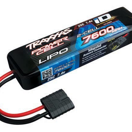 Traxxas 2S 7600mAh 25C LiPo Battery w/ iD Connector Part #: 2869X