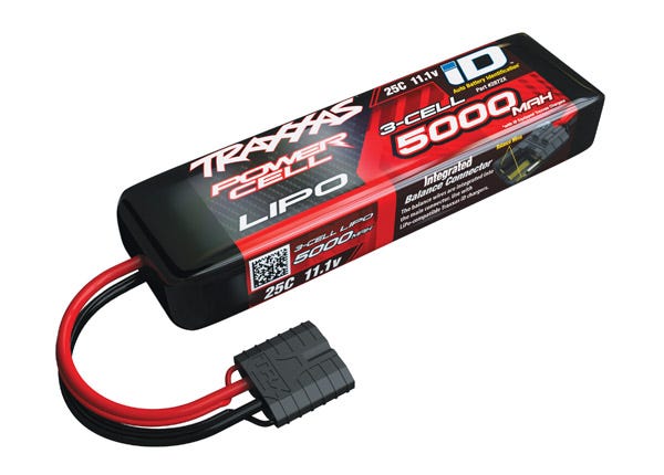 Traxxas 3S “Power Cell” 25C LiPo Battery w/ iD Connector (11.1V / 5000mAh) – 2872X
