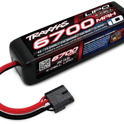 Traxxas 4S "Power Cell" 25C LiPo Battery w/iD Traxxas Connector (14.8V/6700mAh) 2890X