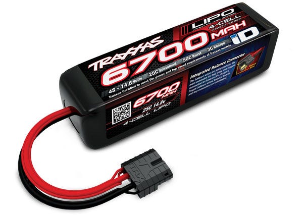 Traxxas 4S "Power Cell" 25C LiPo Battery w/iD Traxxas Connector (14.8V/6700mAh) 2890X