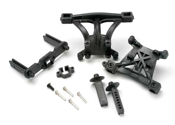 Traxxas Revo Body Mounts front & rear w/body mount posts, front & rear, 2.5x18mm 5314
