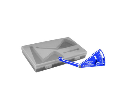 JConcepts Aluminum Ride Height Gauge (10–40mm) – Black or Blue (Part #JCO2282-1 / JCO2282-2)