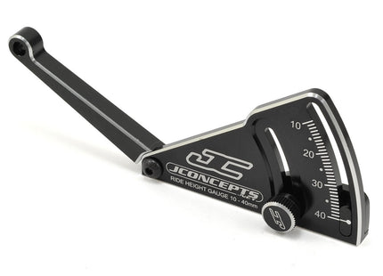 JConcepts Aluminum Ride Height Gauge (10–40mm) – Black or Blue (Part #JCO2282-1 / JCO2282-2)