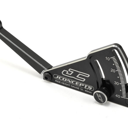 JConcepts Aluminum Ride Height Gauge (10–40mm) – Black or Blue (Part #JCO2282-1 / JCO2282-2)