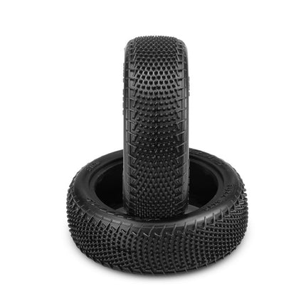 JConcepts Fuzz Bite LP 2.2" Pre-Mounted 4WD Front Buggy Tires (Pink) w/ 12mm Hex (White or Yellow Wheels) (2) 3108-101011 / 3108-201011