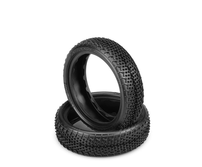 JConcepts Fuzz Bite LP Carpet 2.2" 2WD Front Buggy Tires (2) (Pink) 3165-010