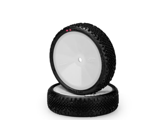 JConcepts Pin Swag 2WD Front – Pink Compound – Pre-Mounted on 3376 Wheels (White or Yellow)