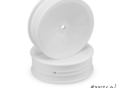 JConcepts Mono 2.2" "Slim" Front Wheels (White ORnYellow, 4pcs) – 12mm Hex