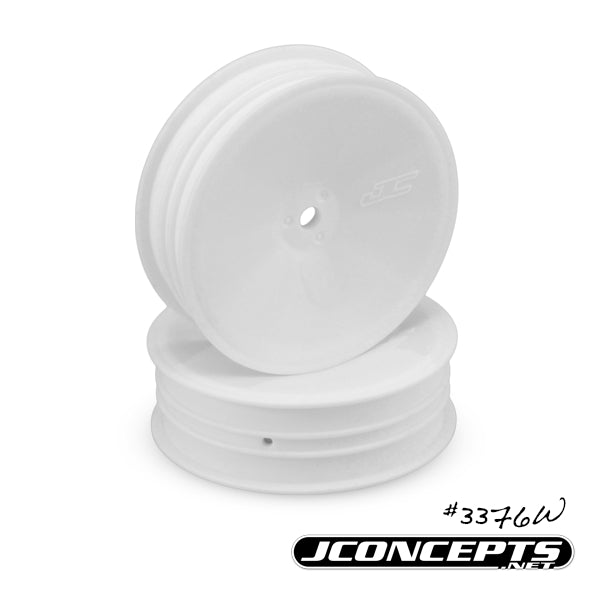 JConcepts Mono 2.2" "Slim" Front Wheels (White OR Yellow, 4pcs) – 12mm Hex 3376W/3376Y