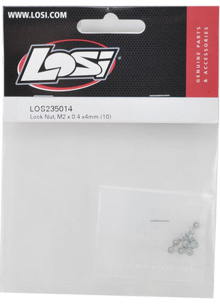 Losi 2x0.4x4mm Lock Nut (10)