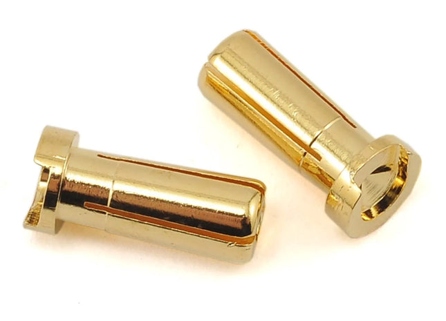 ProTek RC Low Profile 5mm “Super Bullet” Solid Gold Connectors (2 Male) – PTK-5045