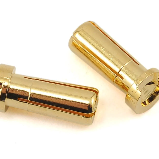ProTek RC Low Profile 5mm “Super Bullet” Solid Gold Connectors (2 Male) – PTK-5045