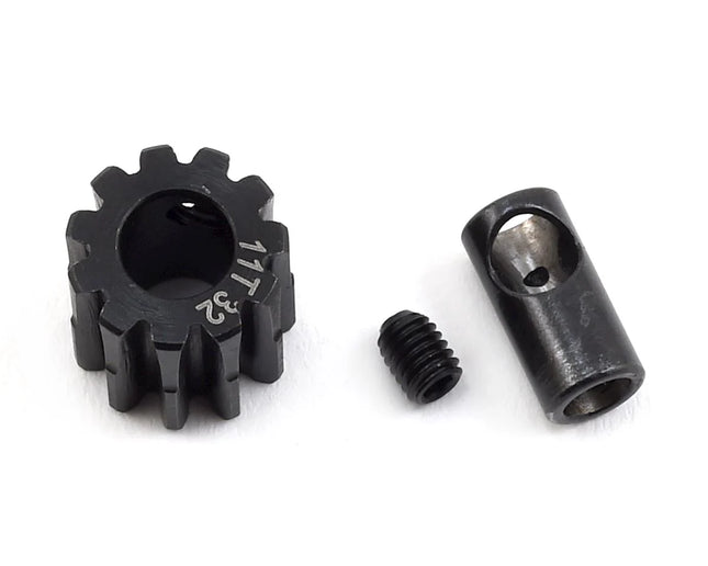 ProTek RC Steel 32P Pinion Gear w/3.17mm Reducer Sleeve (Mod 0.8, 5mm Bore, 11T–20T) PTK-8056–8063