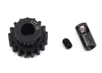 ProTek RC Steel 32P Pinion Gear w/3.17mm Reducer Sleeve (Mod 0.8, 5mm Bore, 11T–20T) PTK-8056–8063