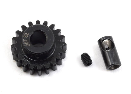ProTek RC Steel 32P Pinion Gear w/3.17mm Reducer Sleeve (Mod 0.8, 5mm Bore, 11T–20T) PTK-8056–8063