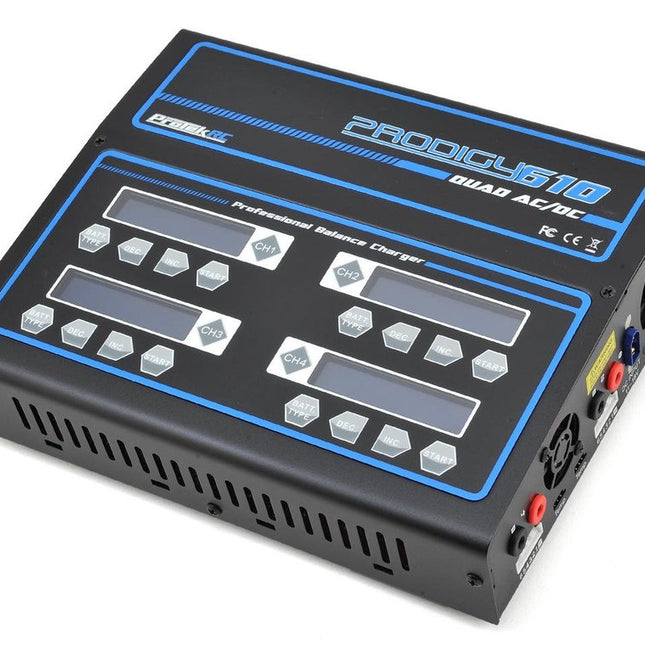 ProTek RC "Prodigy 610 QUAD AC" LiHV/LiPo/LiFe/NiMH AC/DC Battery Charger (6S/10A/100W x 4) Part Number: PTK-8517
