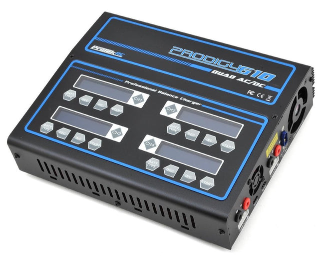ProTek RC "Prodigy 610 QUAD AC" LiHV/LiPo/LiFe/NiMH AC/DC Battery Charger (6S/10A/100W x 4) Part Number: PTK-8517