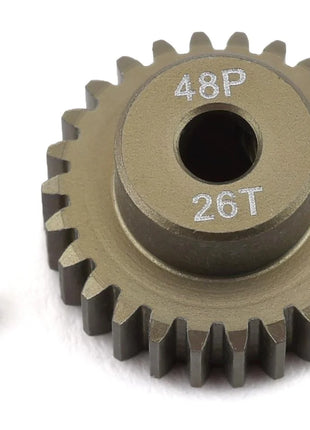 ProTek RC 48P Lightweight Hard Anodized Aluminum Pinion Gear (3.17mm Bore) (13T-38TT)