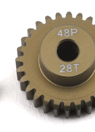 ProTek RC 48P Lightweight Hard Anodized Aluminum Pinion Gear (3.17mm Bore) (13T-38TT)
