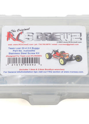 RC Screwz Team Losi 22-4 2.0 Stainless Steel Screw Kit