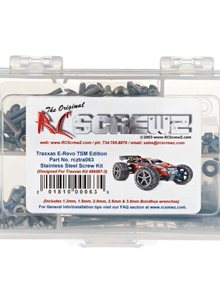 RC Screwz E-Revo TSM Stainless Screw Kit