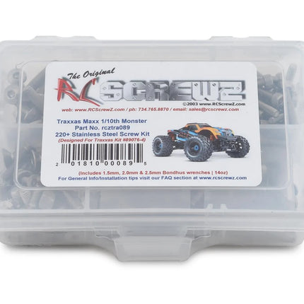 RC Screwz Traxxas Maxx Stainless Steel Screw Kit RCZTRA089