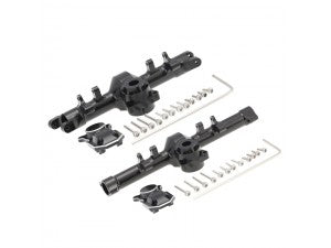 BOOF RC Axial SCX24 Aluminum Alloy Front and Rear Axle Housing Black with Cover 1set