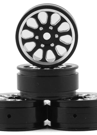 Samix SCX24 Aluminum 1.0" Wheel Set (Black) (4)