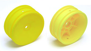 Team Associated 12mm Hex 2.2 Front Buggy Wheels (2) (B6) (Yellow)
