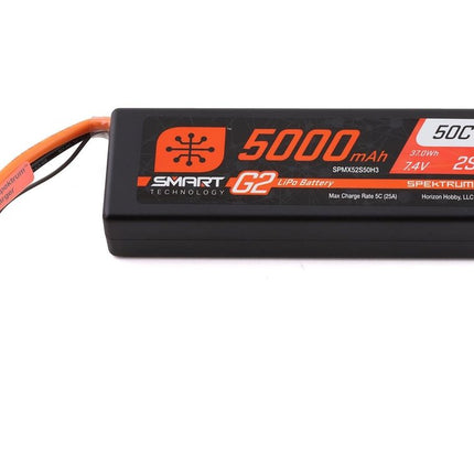 Spektrum RC 2S Smart LiPo 50C Hard Case Battery Pack (7.4V/5000mAh) w/IC3 Connector SPMX52S50H3