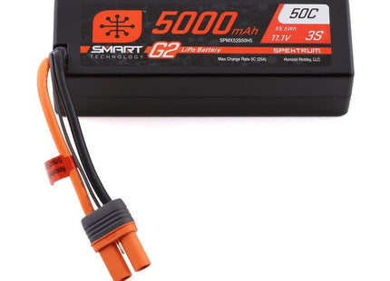 Spektrum RC 3S Smart G2 LiPo 50C Battery Pack (11.1V/5000mAh) w/IC5 Connector