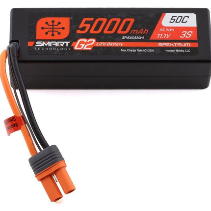 Spektrum RC 3S Smart G2 LiPo 50C Battery Pack (11.1V/5000mAh) w/IC5 Connector - SPMX53S50H5
