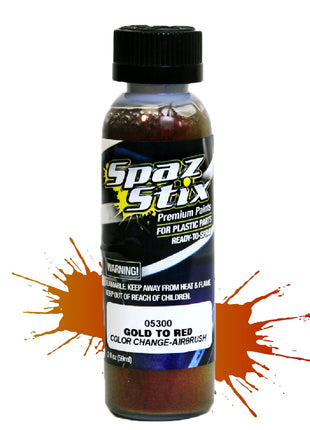 Spaz Stix Multi Color Change Airbrush Paint (Gold To Red) (2oz)