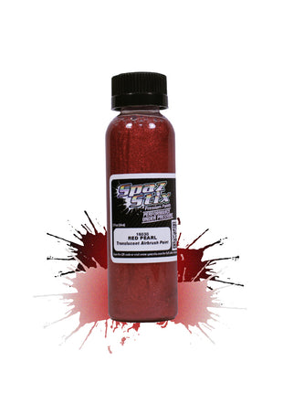Spaz Stix Red Pearl Airbrush Ready Paint, 2oz Bottle