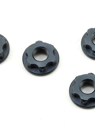 Tekno RC 7mm Serrated Wheel Nuts (Gun Metal) (4)