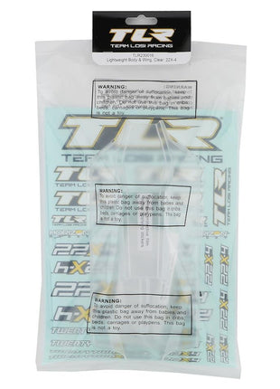 Team Losi Racing 22X-4 Body & Wing (Clear) (Lighweight)